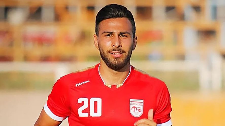 El jugador de Irán que está siendo sometido a un proceso que podría concluir con su ejecución y se sumaría entonces al asesinato de otro futbolista de Palestina asesinado este jueves por Israel 