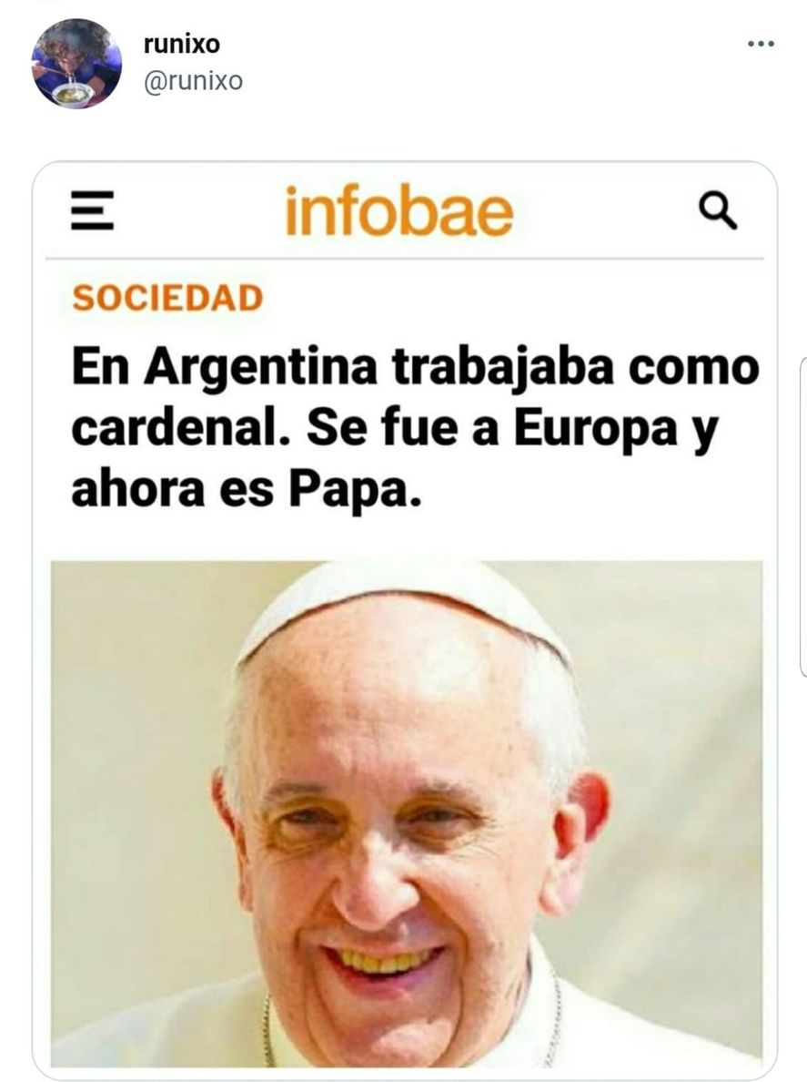 El meme del Papa Francisco como argentino exitoso en el exterior que inició la sarcástica campaña