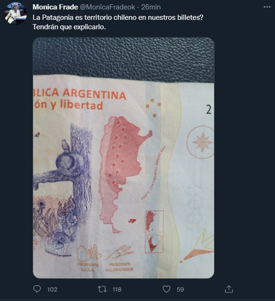 El tweet de la Diputada Mónica Frade que luego borró