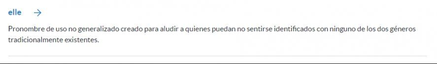 La RAE incorporó la palabra "elle" en su Observatorio de palabras