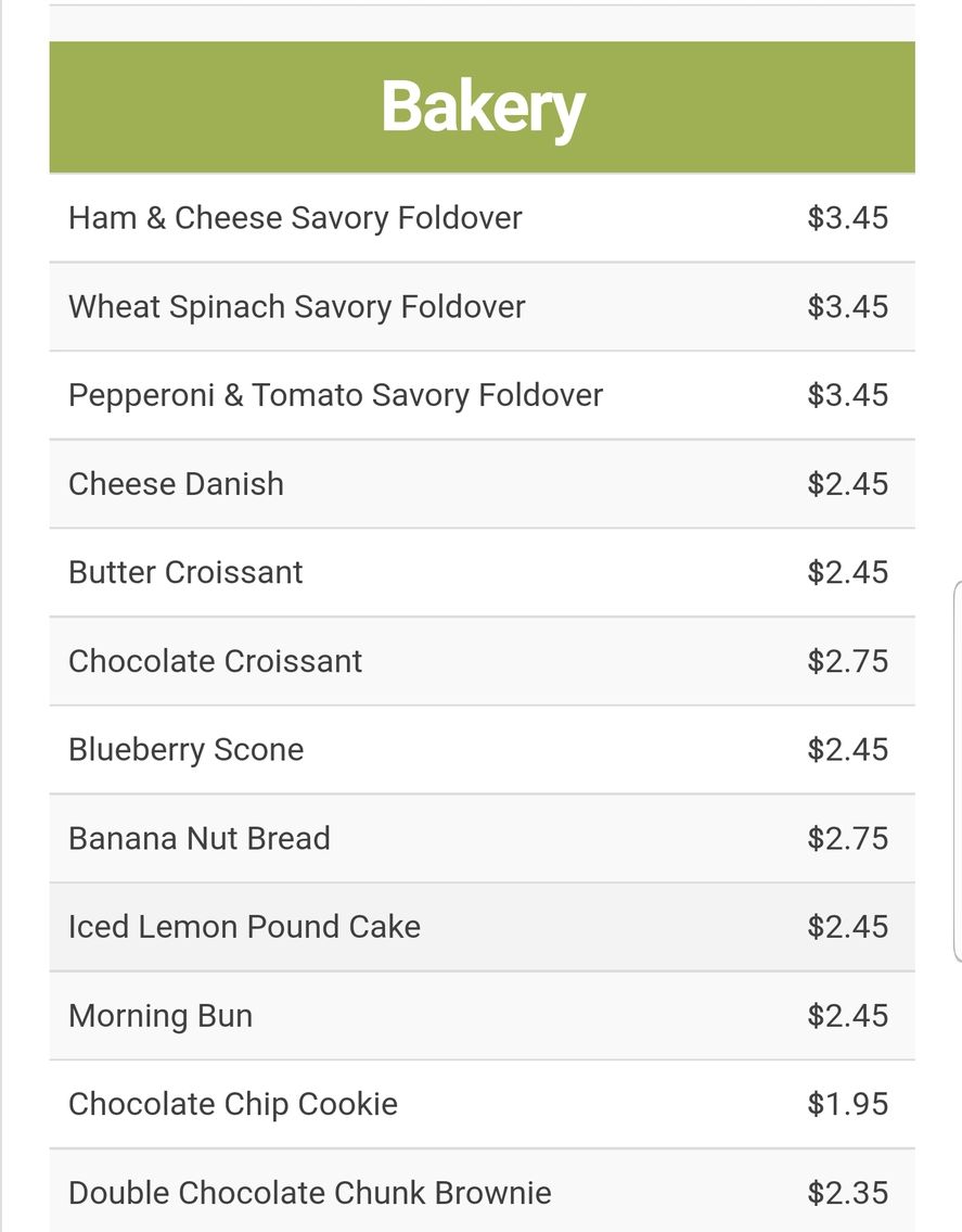 Estos son los precios en dólares hoy, de las mismas facturas, pero en las tiendas de la cadena de cafés en Estados Unidos