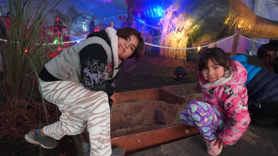 "Expo Dino" es uno de los grandes atractivos durante estas vacaciones de invierno en Merlo. 