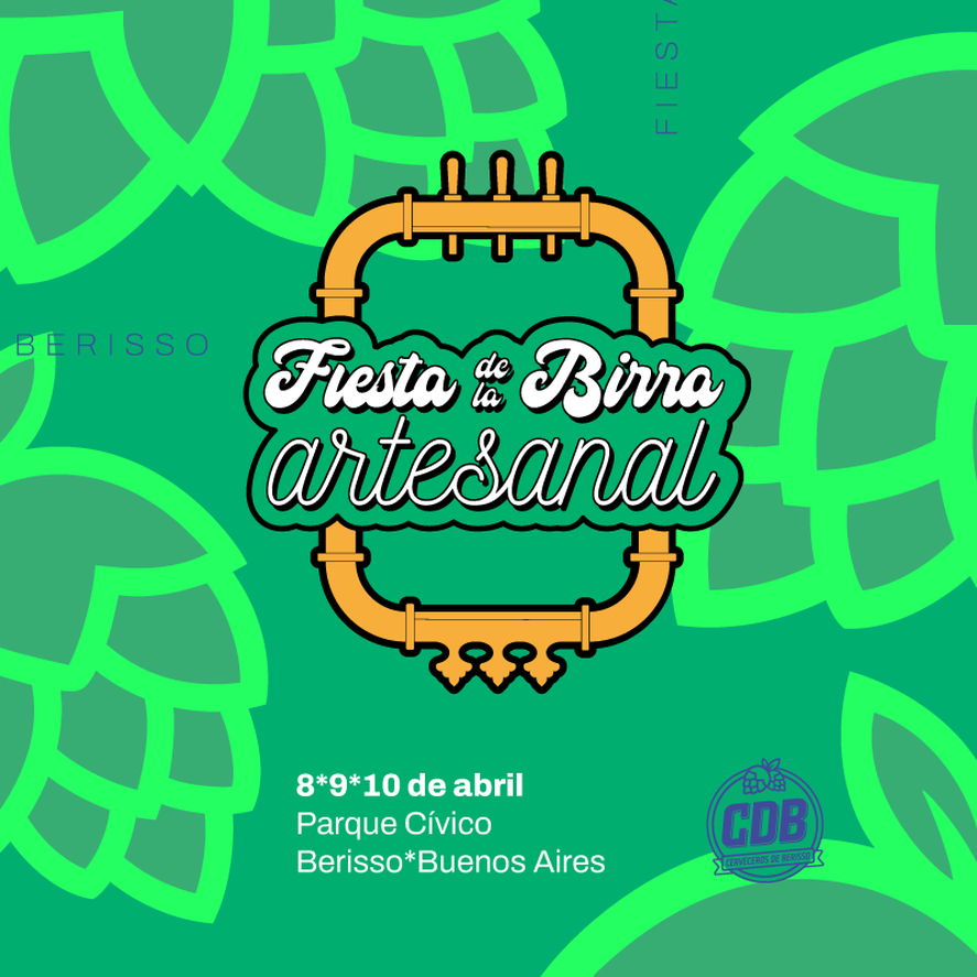 Fiesta de la Birra Artesanal: más de 15 fábricas de cerveza artesanal estarán presentes en el Parque Cívico durante todo el fin de semana.