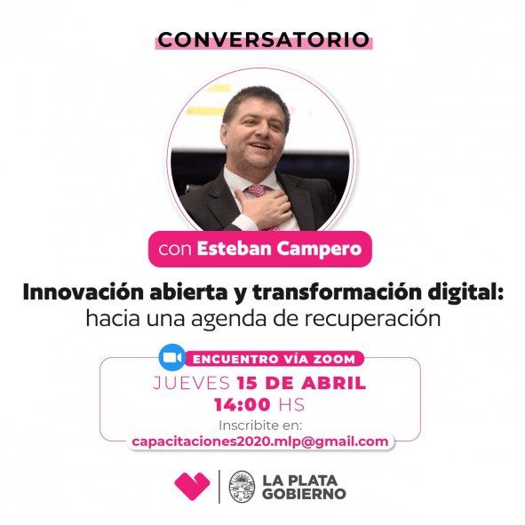 FLYER del conversatorio convocado por la Municipalidad de La Plata
