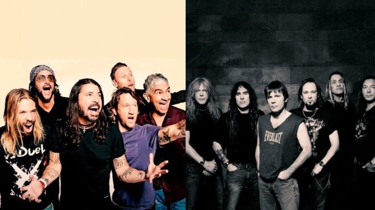 Salón de la fama: Foo Figthters adentro, Iron Maiden afuera