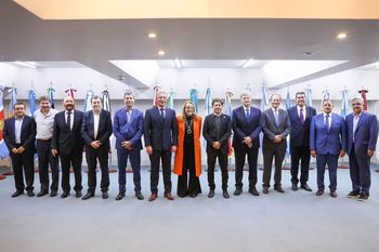 La foto de los gobernadores del Frente de Todos en el Consejo Federal de Inversiones.
