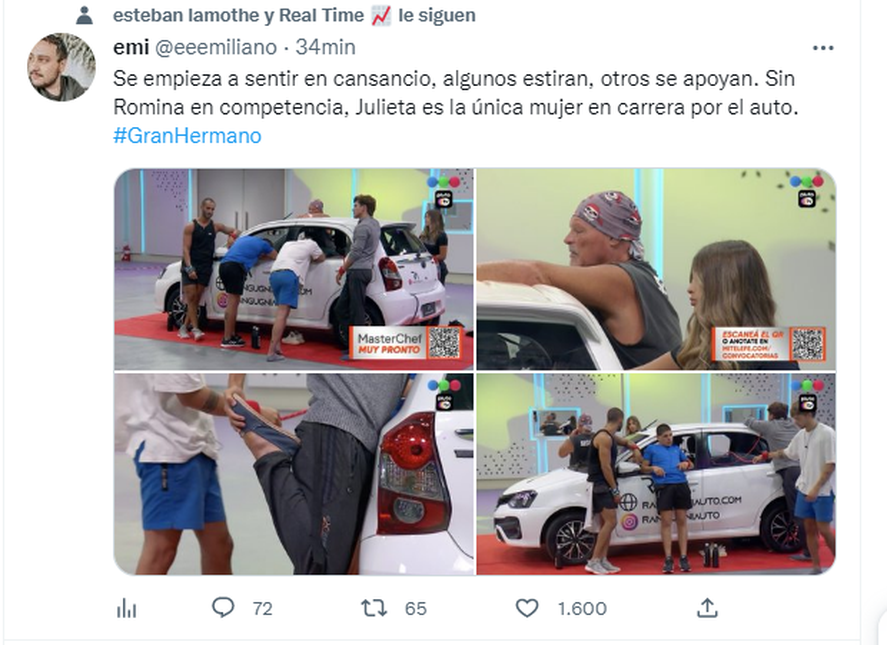 Romina abandonó el desafió por el auto en Gran Hermano