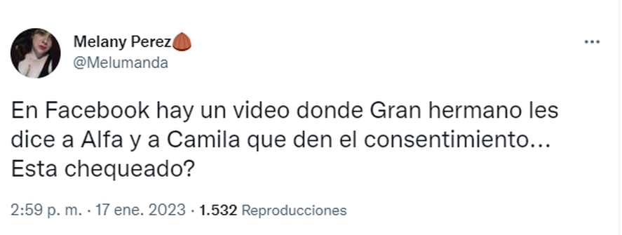 Alfa y Camila tuvieron relaciones en la casa de Gran Hermano