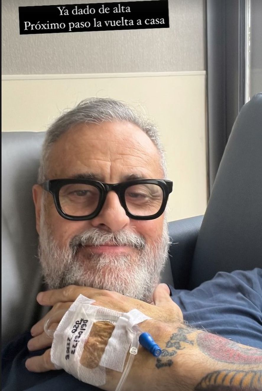 La primera foto de Jorge Rial luego de ser dado de alta.