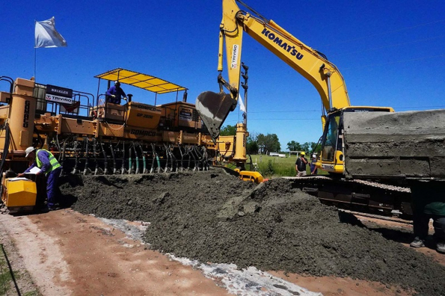 Obras sobre la Ruta Provincial 53 en Florencio Varela  