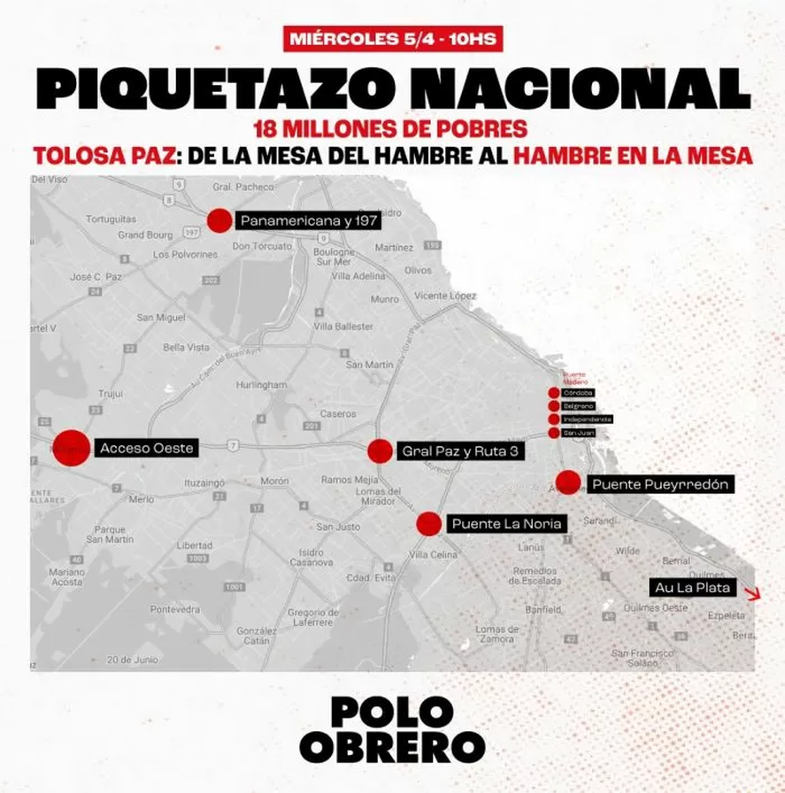 La Autopista Buenos Aires - La Plata estará incluída en el cronograma de cortes.