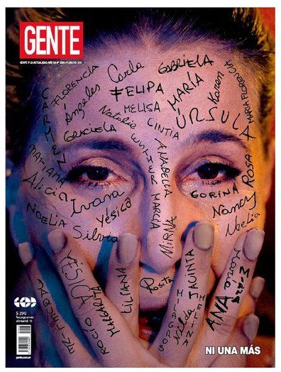 Flor Peña hizo una tapa de Gente hablando sobre violencia de género.