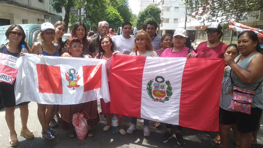 La mvilización comenzó a partir de las 10 am en Plaza San Martín.