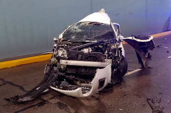 impactante triple choque en el paso bajo nivel de boulogne