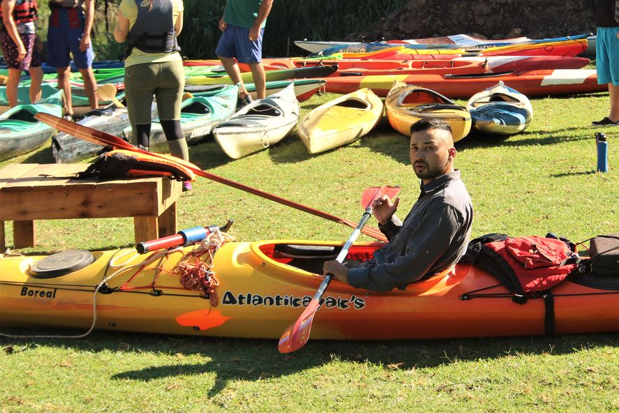 Federico Palomeque uno de los instructores y dueño de la Escuela de Kayak