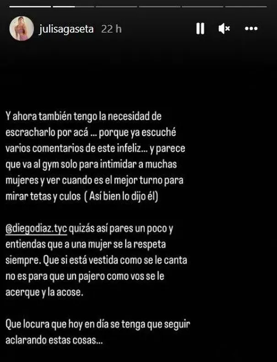 Una jóven influencer denunció a Diego Díaz por acosarla en un gimnasio