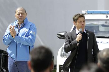 Sergio Berni y Axel Kicillof, en imagen