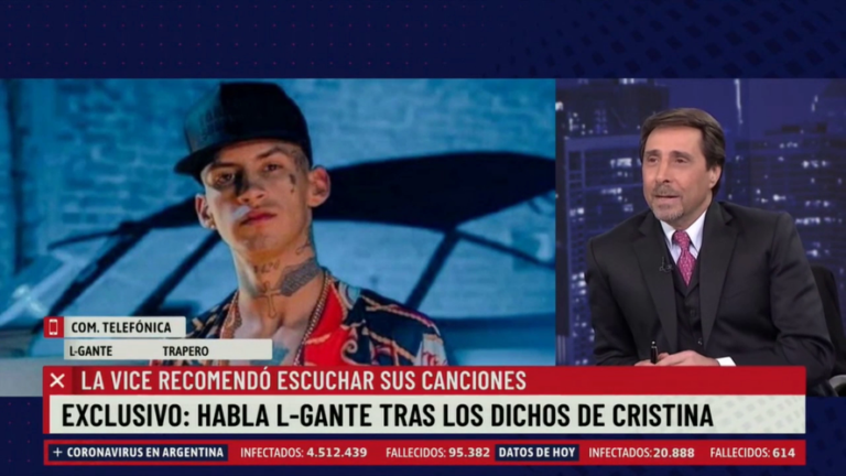 L-Gante le paró el carro a Feinmann en vivo: mirá el video