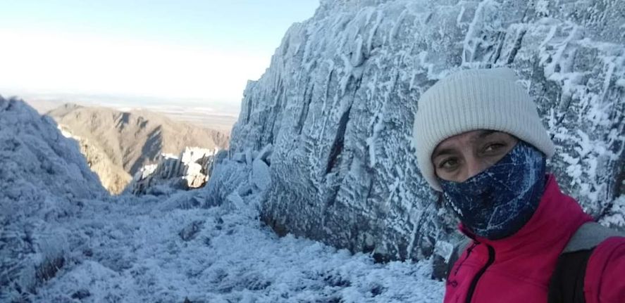 Las increíbles fotos del techo de la provincia cubierto de nieve