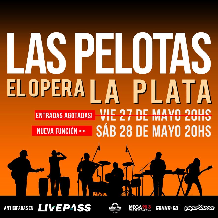Las Pelotas vuelven a La Plata con dos funciones en el Ópera.