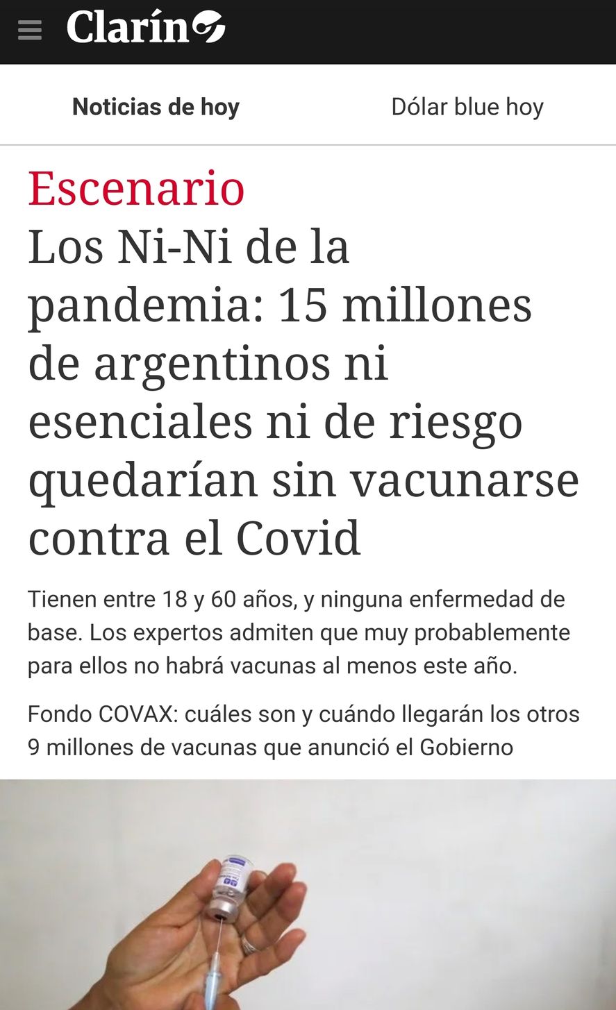 Las predicciones de Clarín sobre las vacunas no serían de lo más acertadas