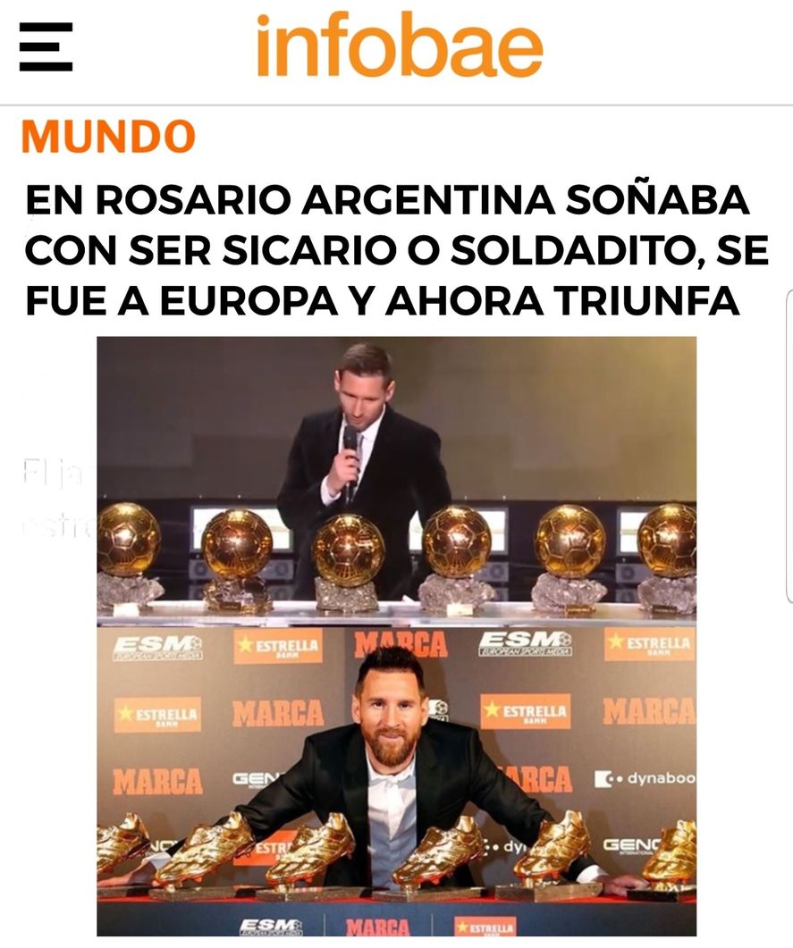 Lionel Messi también fue incluido en la broma paródica de la campaña de los argentinos que triunfan en el exterior