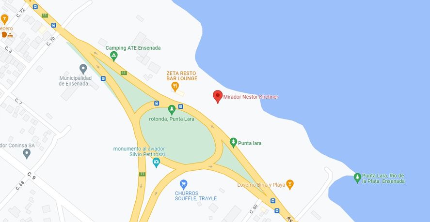 Mirador Néstor Kirchner, en Almirante Brown y diagonal 74