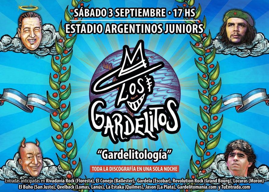 Los Gardelitos y sus flyers nacionales y populares.