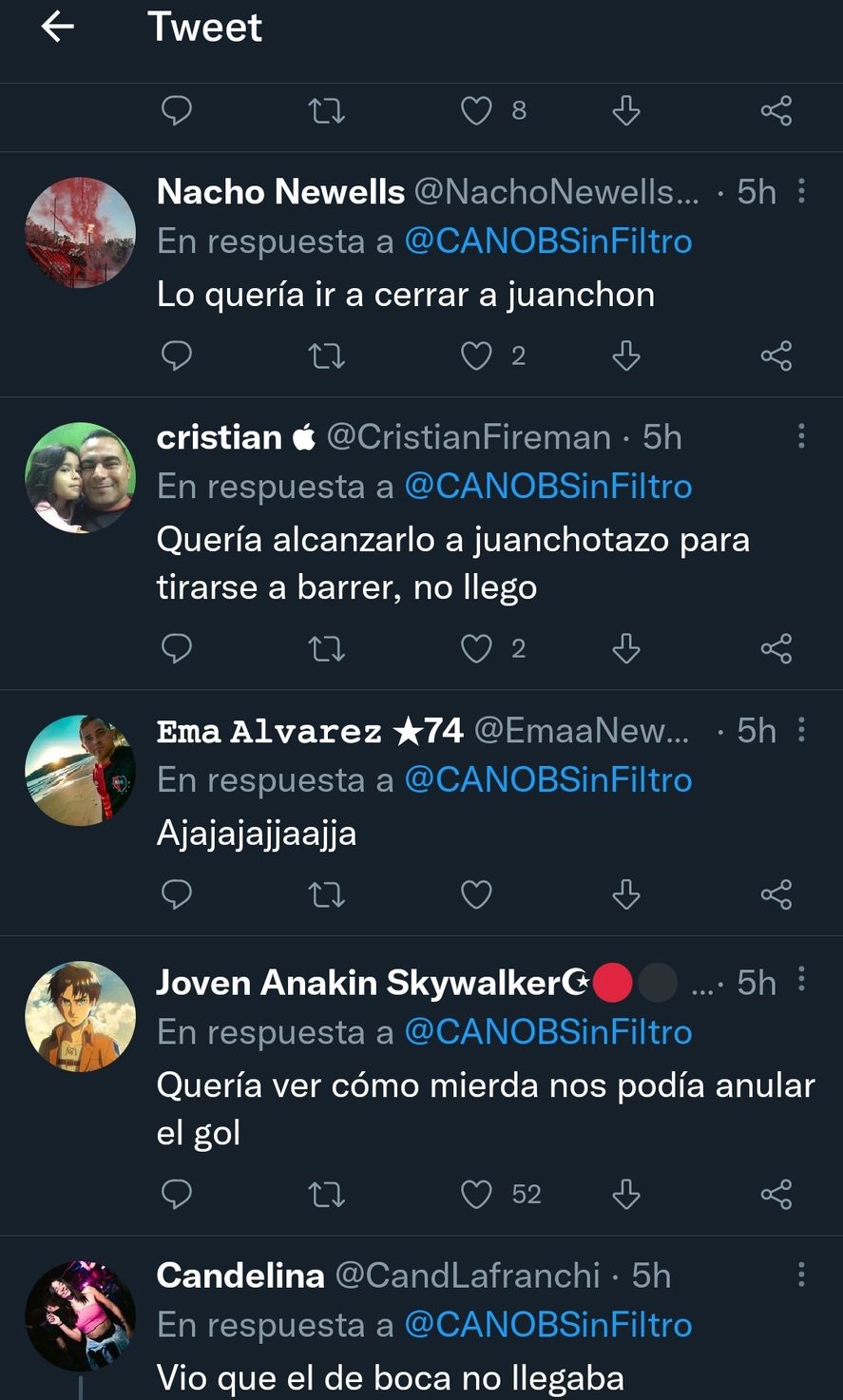Los graciosos comentarios en Twitter de la corrida del juez de línea del partido Boca Newell