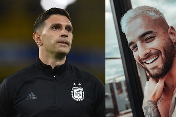 parece una broma: maluma acusa de sexista a emiliano martinez