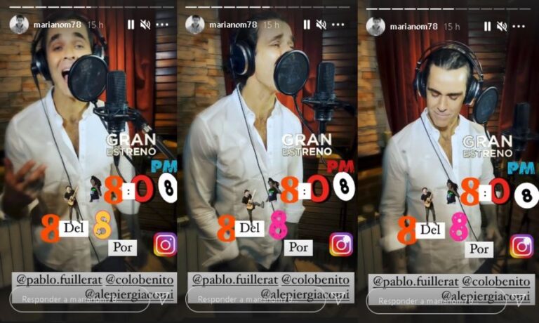 Mariano Martínez lanzará un nuevo cover este domingo