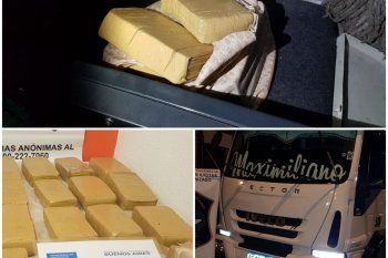 El secuestro de los 14 panes de marihuana fue en el cruce de las rutas 3 y 60