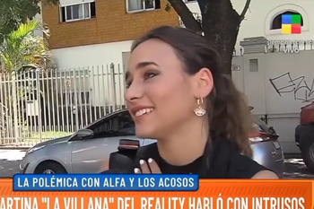 Martina fue increpada en el móvil de Intrusos