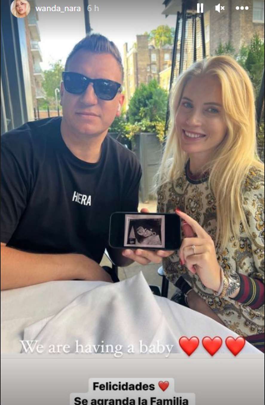 Wanda Nara saludó a Maxi López por la espera de su primer hijo junto a su novia