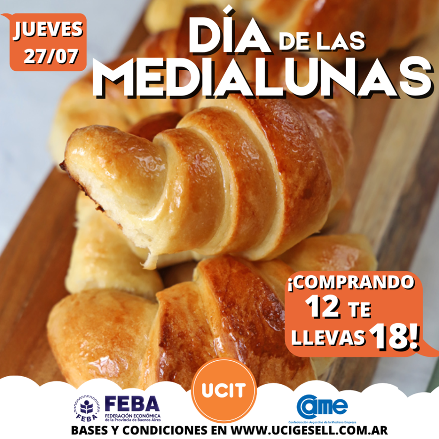 Este jueves es el Día de la Medialuna en Villa Gesell y muchas panaderías tendrán promociones increíbles. Este jueves es el Día de la Medialuna en Villa Gesell y muchas panaderías tendrán promociones increíbles.
