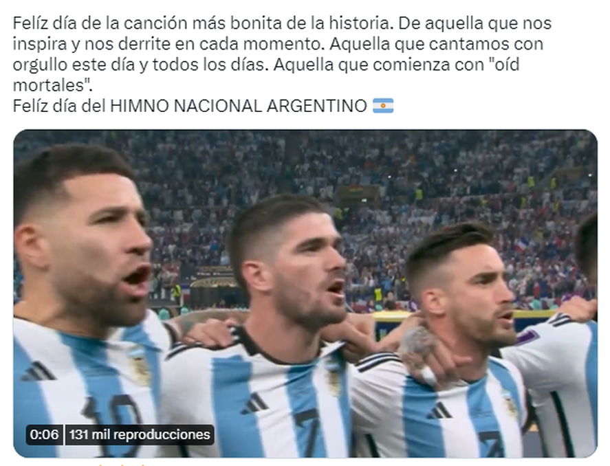 Hoy es un nuevo aniversario del Himno Nacional Argentino y estallaron las redes sociales.