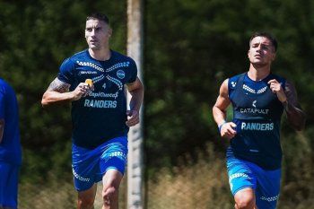 Leonardo Morales y Matías Miranda trabajaron de manera diferenciada este viernes. (Foto: Prensa Gimnasia) Leonardo Morales y Matías Miranda trabajaron de manera diferenciada este viernes. (Foto: Prensa Gimnasia)