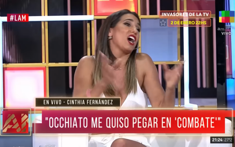 Cinthia Fernández contra Nico Occhiato: “Me quiso pegar”
