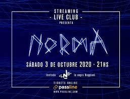 Norma dará el sábado 3 de octubre su primer show por streaming