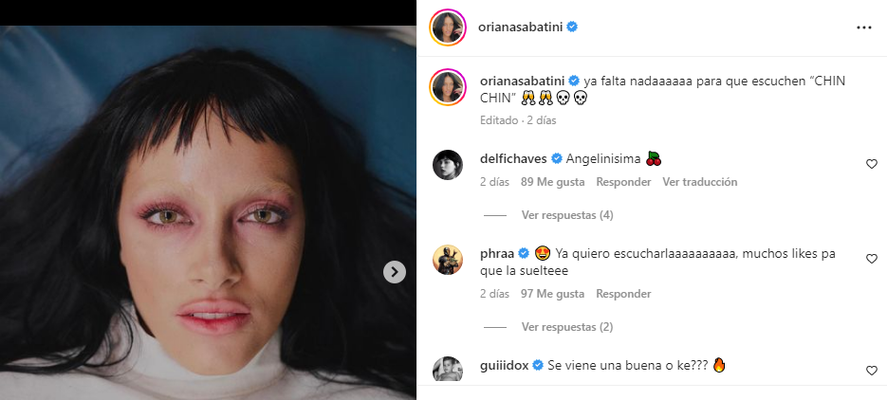 Oriana Sabatini recibió críticas en las redes por su cambio de look