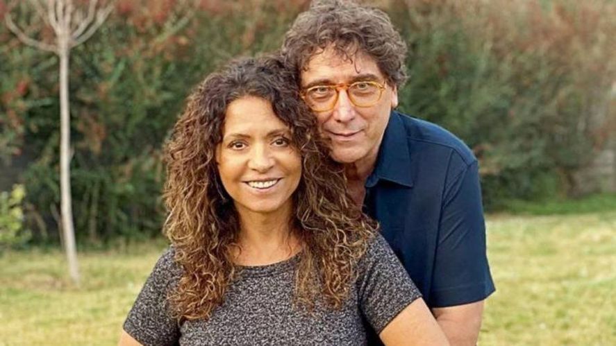 Oscar Mediavilla junto a su pareja, Patricia Sosa
