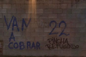 ¿Pintadas de la 22 barra de Gimnasia contra Estudiantes?
