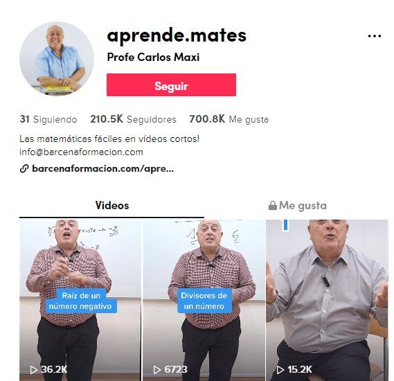 El profesor Carlos Maxi se volvió un furor de TikTok.