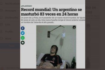 el fake del record de masturbaciones que fue desmentido por su protagonista