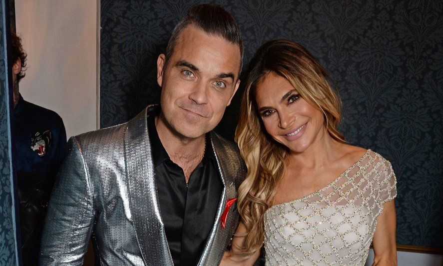 Robbie Williams junto a su pareja Ayda Field