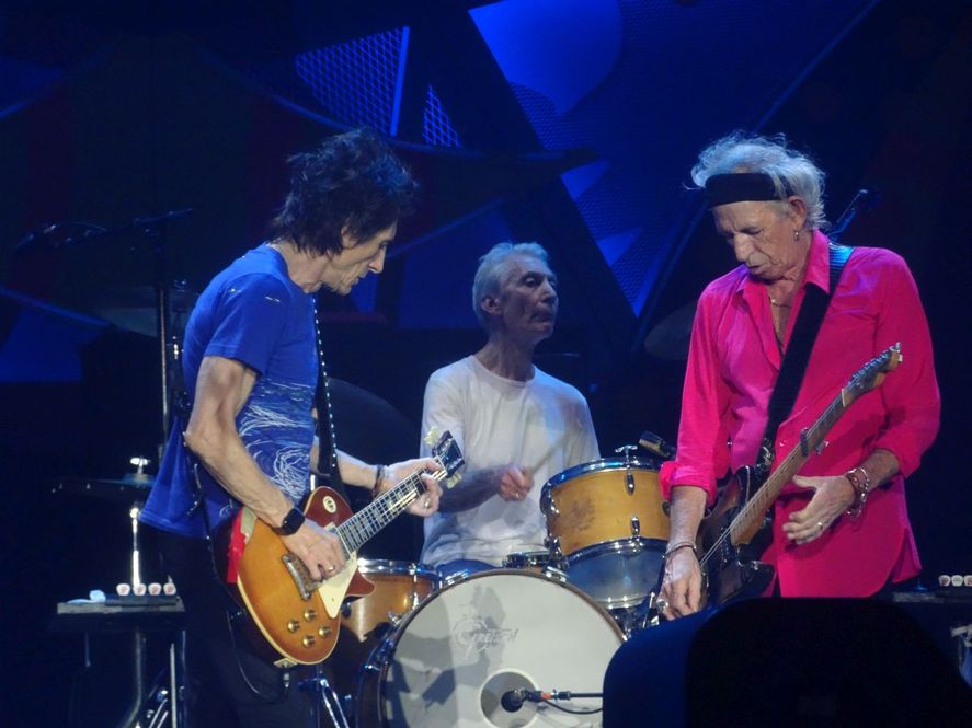 Rolling Stones en su última visita a La Plata, Argentina.