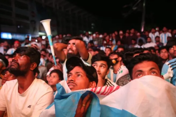 Pasión en Bangladesh por la selección Argentina 
