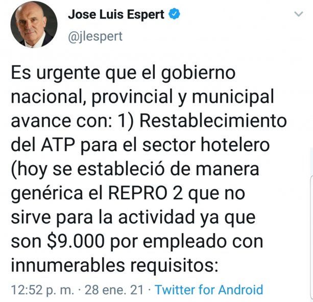 Espert pidiendo subsidios del Estado a las empresas. Contradictorio como los popes de Wall Street 