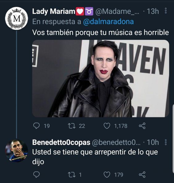 Dalma Maradona y una mala interpretación de algunos twiteros de a quien aludía al decir MM 