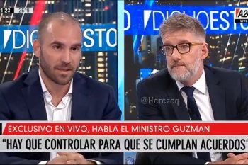 Luis Novaresio y el Ministro de Economía Martín Guzmán no coincidieron sobre el supuesto éxodo masivo de empresarios argentinos a Uruguay 